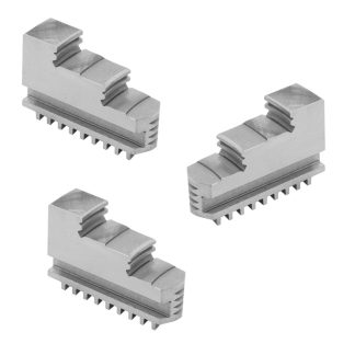 Set of 3 jaws for scroll chucks BISON/ZENTRA